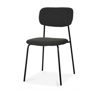 Bouclette fabric slate chair Opjet Clone
