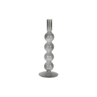 Glass candlestick Present Time Swirl Bubbles Large