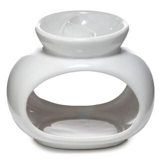Oil and wax burner with white oval separation Puckator