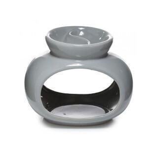 Oil and wax burner with oval-shaped separator Stamford Premium Hex